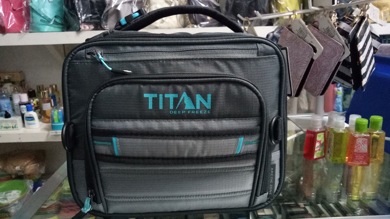 Titan Deep Freeze Expandable Lunch Box with 2 Ice Walls COLOR GRAY/TEAL-Lunch Box-Titan-eshopping